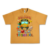 Peanut Butter welcome back to school with school bus Urban Heavy Tee - NancyCooperArtShop