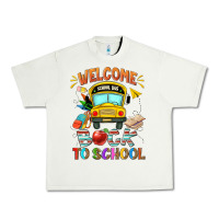 Pistachio welcome back to school with school bus Urban Heavy Tee - NancyCooperArtShop
