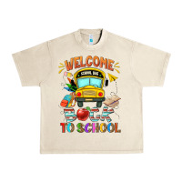 Sandshell welcome back to school with school bus Urban Heavy Tee - NancyCooperArtShop