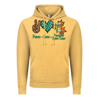 Vintage Mustard Peace love pumpkin spice latte Vintage Hoodie - NancyCooperArtShop