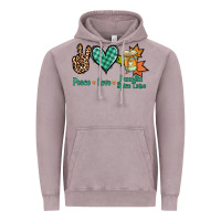 Vintage Zinc Peace love pumpkin spice latte Vintage Hoodie - NancyCooperArtShop