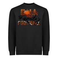 Black Fall Family Football Heavyweight Sweatshirt - LillyAllenDesigns