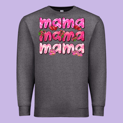 Mama Mama Mama Mother's Day Premium Sweatshirt Designed By Howdyjamesfarm