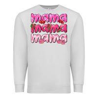Dove Grey Mama mama mama mother's day Premium Sweatshirt - HowdyJamesFarm