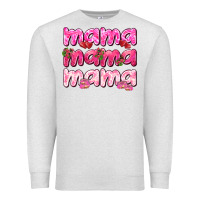 Oatmeal Heather Mama mama mama mother's day Premium Sweatshirt - HowdyJamesFarm