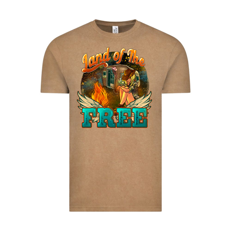 Land Of The Free Vintage Tee by NancyCooperArtShop | Teevron