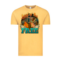 Vintage Mustard land of the free Vintage Tee - NancyCooperArtShop