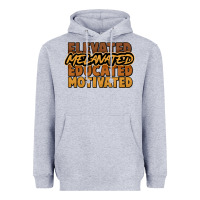 Heather Grey Elevated melanated educated motivated Heavyweight Hoodie - HowdyJamesFarm