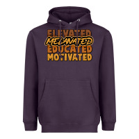 Plum Elevated melanated educated motivated Heavyweight Hoodie - HowdyJamesFarm