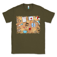 Army Green nurse Classic Tee - MaliasSmallBusiness