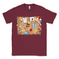 Burgundy nurse Classic Tee - MaliasSmallBusiness