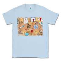 Dusty Blue nurse Classic Tee - MaliasSmallBusiness
