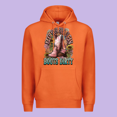 Keep Your Soul Clean Boots Dirty Cowboy Western Premium Hoodie Designed By Howdyjamesfarm