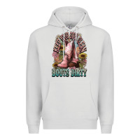 Dove Grey Keep your soul clean boots dirty Cowboy western Premium Hoodie - HowdyJamesFarm