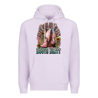 Lilac Keep your soul clean boots dirty Cowboy western Premium Hoodie - HowdyJamesFarm
