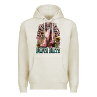Oatmeal Heather Keep your soul clean boots dirty Cowboy western Premium Hoodie - HowdyJamesFarm