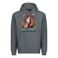 Rock Keep your soul clean boots dirty Cowboy western Premium Hoodie - HowdyJamesFarm