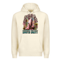 Sandshell Keep your soul clean boots dirty Cowboy western Premium Hoodie - HowdyJamesFarm