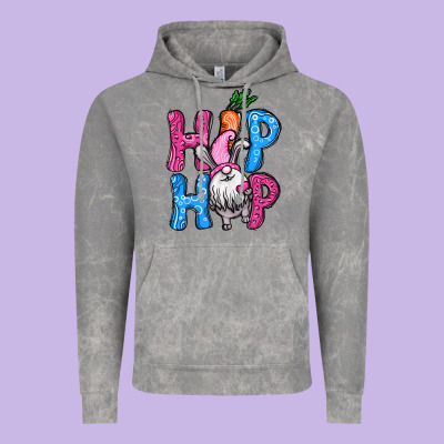 Easter Hip Hop Gnome Vintage Hoodie Designed By Nancycooperartshop
