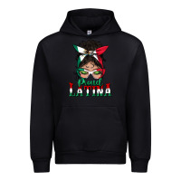 Proud Latina Messy Bun Mama Urban Hoodie | Teevron