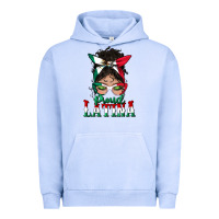 Pigment Grape Ice proud latina messy bun mama Urban Hoodie - BundleAndBundleShop