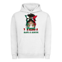 Pigment Lunar Rock proud latina messy bun mama Urban Hoodie - BundleAndBundleShop