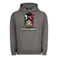 Pigment Tornado proud latina messy bun mama Urban Hoodie - BundleAndBundleShop