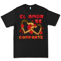 Black el amor se comparte with churros Premium Tee - AdoDesignShop