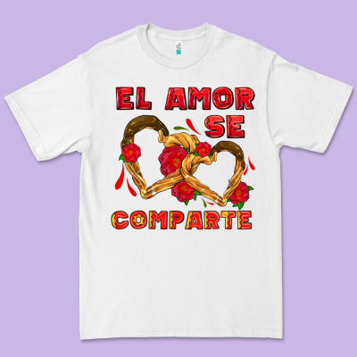 El Amor Se Comparte With Churros Premium Tee Designed By Adodesignshop