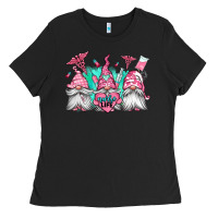 Black nurse gnomes Ladies Tee - Jasminsmagicworld