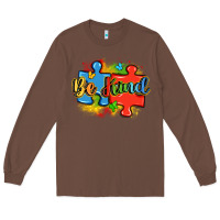 Chestnut be kind autism Long Sleeve Tee - LillyAllenDesigns