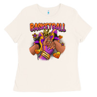 Bone Basketball life afro girl sneakers Ladies Tee - RanaPortraitStore