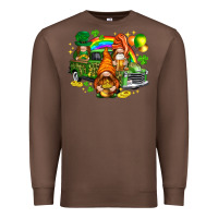 Chestnut St. Patrick's Day gnomies with leopard tumbler Premium Sweatshirt - HowdyJamesFarm