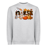 Heather Grey Fall Nurse Heavyweight Sweatshirt - LillyAllenDesigns