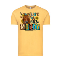 Vintage Mustard just a little moody with cow Vintage Tee - NancyCooperArtShop