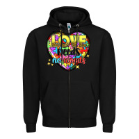 Black Love needs no words Zipper Hoodie - NancyCooperArtShop