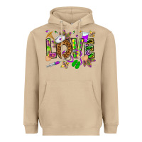 Mushroom Mardi Gras love Nurse Heavyweight Hoodie - HowdyJamesFarm