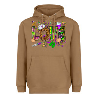 Mardi Gras Love Nurse Heavyweight Hoodie | Teevron