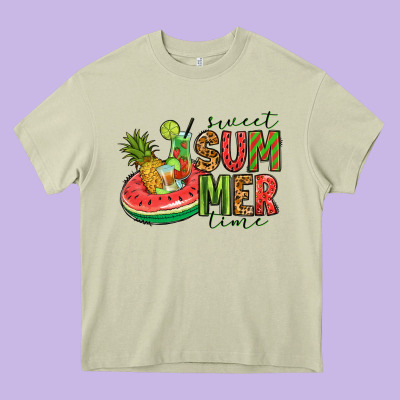 Sweet Summer Time Heavy Core Tee Designed By Jasminsmagicworld