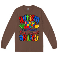 Chestnut autism is not a disability it's a different abilit Long Sleeve Tee - LillyAllenDesigns