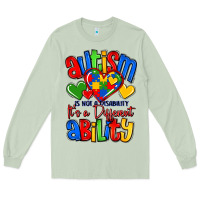 Matcha autism is not a disability it's a different abilit Long Sleeve Tee - LillyAllenDesigns