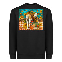 Black Western Fall Heifer Heavyweight Sweatshirt - LillyAllenDesigns