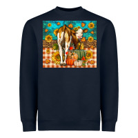 Navy Western Fall Heifer Heavyweight Sweatshirt - LillyAllenDesigns