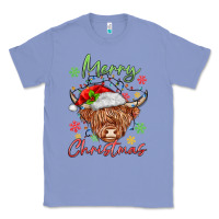 Colony Blue merry christmas cow Classic Tee - MaliasSmallBusiness