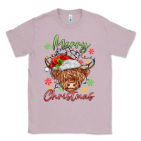 Lilac merry christmas cow Classic Tee - MaliasSmallBusiness