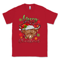 Red merry christmas cow Classic Tee - MaliasSmallBusiness