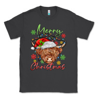 Smoke merry christmas cow Classic Tee - MaliasSmallBusiness