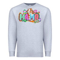 Heather Grey Western Mama Easter Premium Sweatshirt - CowGirlArtShop