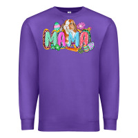 Purple Western Mama Easter Premium Sweatshirt - CowGirlArtShop