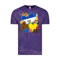 Cloud Purple el salvador hearts Vintage Tee - NancyCooperArtShop